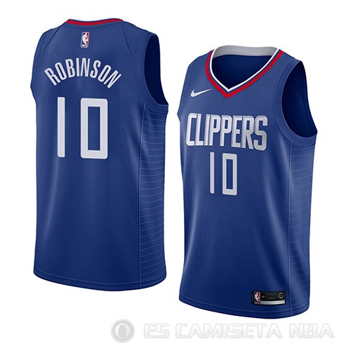 Camiseta Jerome Robinson #10 Los Angeles Clippers Icon 2018 Azul - Haga un click en la imagen para cerrar